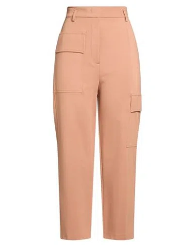 Pinko Woman Pants Camel Size 4 Viscose, Polyamide, Elastane In Multi