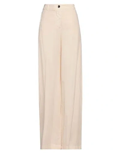 Pinko Woman Pants Cream Size 8 Lyocell, Cotton In White