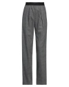 Pinko Woman Pants Grey Size 4 Polyester, Acrylic, Wool, Viscose, Elastane In Grey