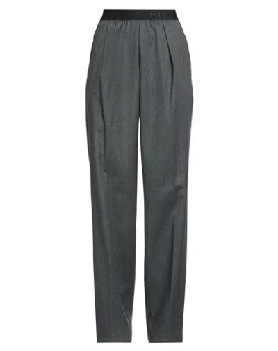 Pinko Woman Pants Grey Size 12 Wool, Polyester, Viscose, Elastane, Acrylic