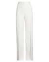 Pinko Woman Pants Ivory Size 12 Polyester, Elastane In White