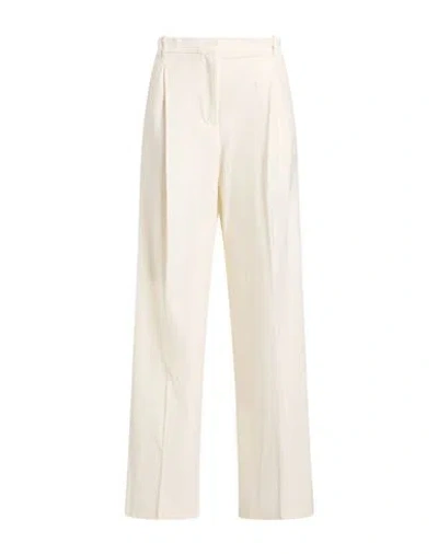 Pinko Woman Pants Ivory Size 4 Polyester, Acrylic, Wool, Viscose, Elastane In White