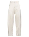 Pinko Woman Pants Ivory Size 4 Viscose, Cotton In White