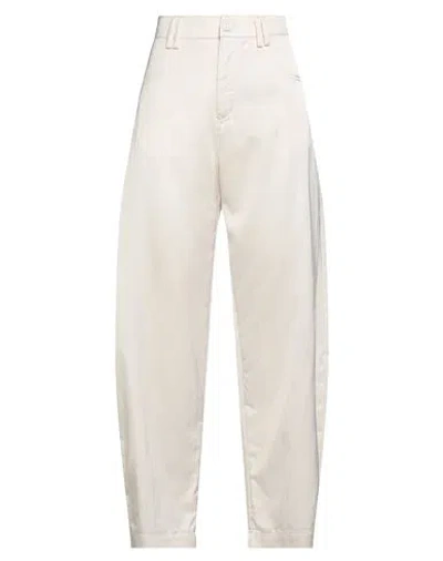 Pinko Woman Pants Ivory Size 4 Viscose, Cotton In White