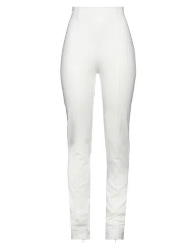 Pinko Woman Pants Ivory Size 4 Viscose, Polyamide, Elastane In White