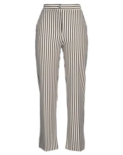 Pinko Woman Pants Ivory Size 4 Viscose, Polyamide, Elastane In White