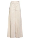 Pinko Extra-wide Trousers In Technical Satin In White