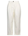 Pinko Woman Pants Ivory Size 6 Cotton In White