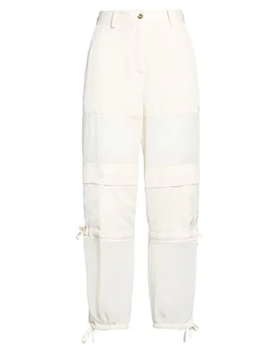 Pinko Woman Pants Ivory Size 6 Polyester In Neutral