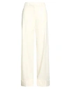 Pinko Woman Pants Ivory Size 6 Polyester, Wool, Elastane In White