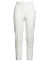 Pinko Woman Pants Ivory Size 6 Viscose, Polyamide, Elastane In White
