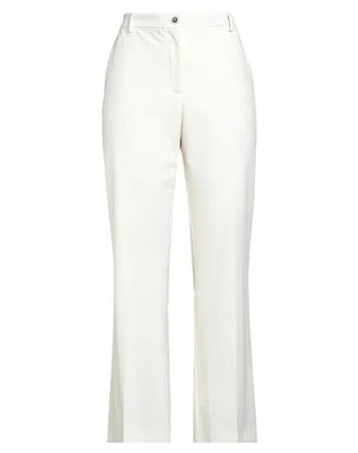 Pinko Woman Pants Ivory Size 8 Polyester, Viscose, Elastane In White