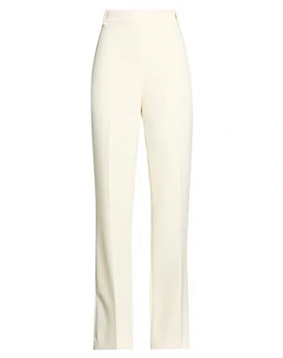 Pinko Woman Pants Ivory Size 8 Polyester, Viscose, Elastane In Brown