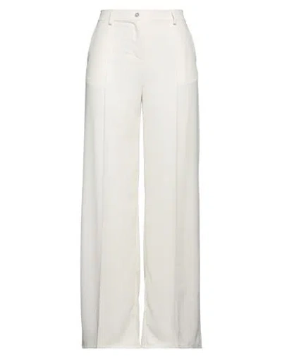 Pinko Woman Pants Ivory Size 8 Polyester In White
