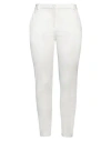 Pinko Tailored White Trousers With Side Pockets In White