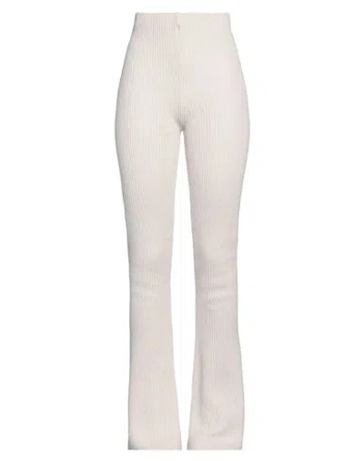 Pinko Woman Pants Ivory Size S Viscose, Polyamide, Wool, Cashmere In White