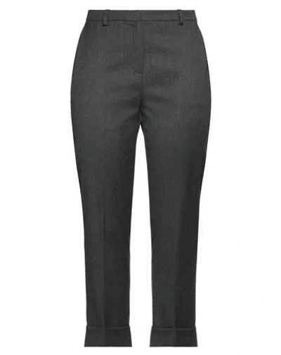 Pinko Woman Pants Lead Size 10 Wool, Polyester, Viscose, Elastane, Acrylic In Grey