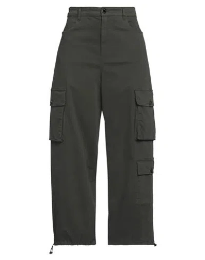 Pinko Woman Pants Lead Size 8 Cotton, Elastane In Grey