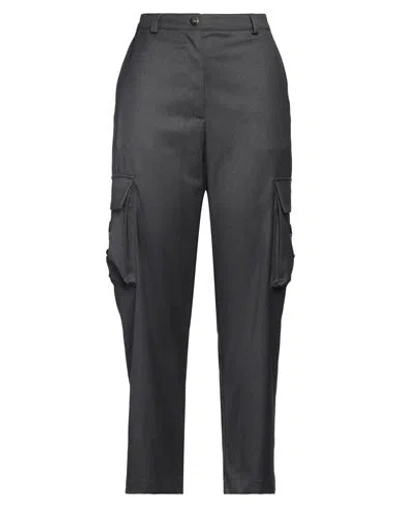Pinko Woman Pants Lead Size 8 Polyester, Viscose, Elastane In Grey