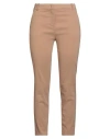 Pinko Woman Pants Light Brown Size 4 Linen, Viscose, Elastane In Neutral