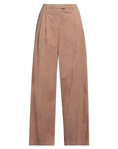Pinko Woman Pants Light Brown Size 6 Cotton, Elastane In Beige