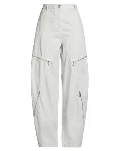 Pinko Woman Pants Light Grey Size 4 Cotton In Gray