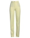 Pinko Woman Pants Light Yellow Size 4 Wool, Polyester, Elastane