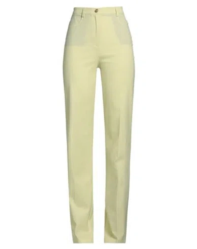 Pinko Woman Pants Light Yellow Size 4 Wool, Polyester, Elastane