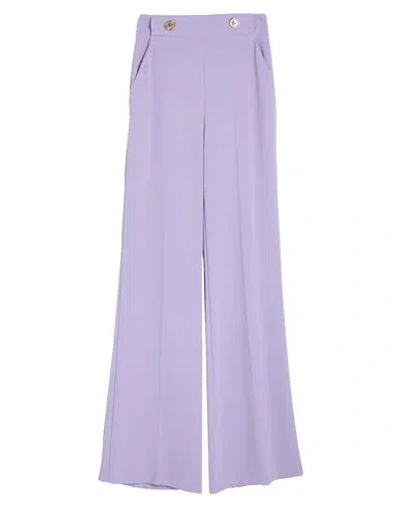 Pinko Woman Pants Lilac Size 4 Polyester, Elastane In Purple