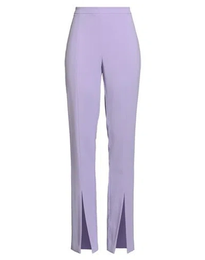PINKO PINKO WOMAN PANTS LILAC SIZE 8 POLYESTER, ELASTANE