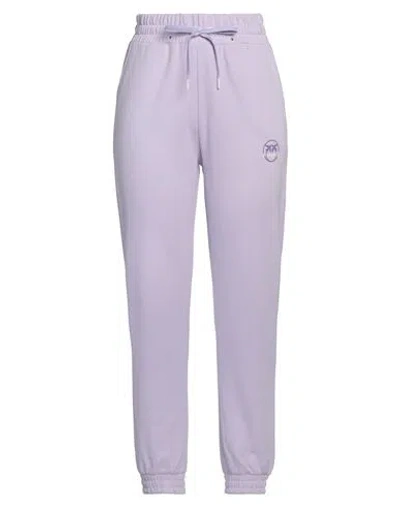 Pinko Woman Pants Lilac Size L Cotton In Purple