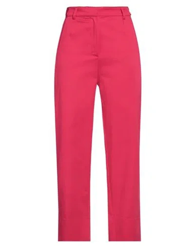 Pinko Woman Pants Magenta Size 4 Cotton, Elastane