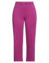 Pinko Woman Pants Fuchsia Size 4 Viscose, Polyamide, Elastane In Magenta