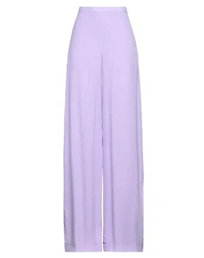 Pinko Woman Pants Light Purple Size 10 Viscose
