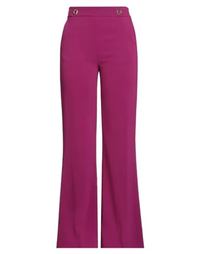Pinko Woman Pants Mauve Size 8 Polyester, Elastane In Black