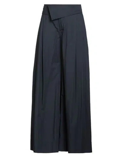 Pinko Woman Pants Midnight Blue Size L Cotton, Elastane In Multi