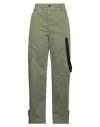 Pinko Woman Pants Military Green Size 8 Cotton, Elastane