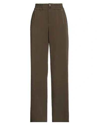Pinko Woman Pants Military Green Size S Polyester, Viscose, Elastane