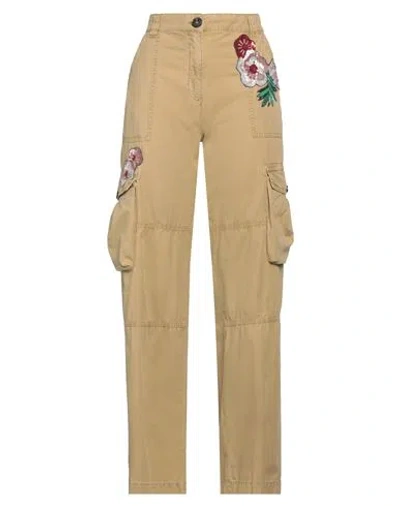 Pinko Woman Pants Mustard Size 4 Cotton, Acrylic, Polyester In Yellow