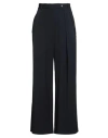 Pinko Woman Pants Navy Size 12 Polyester, Viscose, Elastane In Black