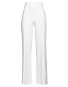 Pinko Woman Pants Off White Size 8 Polyamide, Viscose, Elastane In Off White