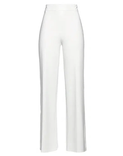 Pinko Woman Pants Off White Size 8 Polyamide, Viscose, Elastane
