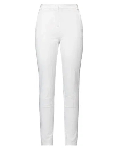 PINKO PINKO WOMAN PANTS OFF WHITE SIZE 8 VISCOSE, POLYAMIDE, ELASTANE
