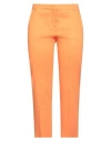 Pinko Woman Pants Orange Size 10 Linen, Viscose, Elastane