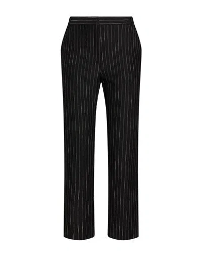 Pinko Woman Pants Pastel Blue Size 8 Nylon, Viscose, Elastane, Cotton In Black
