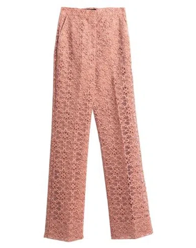 Pinko Woman Pants Antique Rose Size 6 Cotton, Viscose, Polyamide