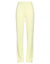 Pinko Woman Pants Pastel Yellow Size 2 Polyester, Elastane