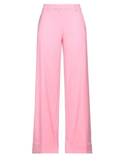 Pinko Woman Pants Pink Size 4 Polyester, Wool, Elastane