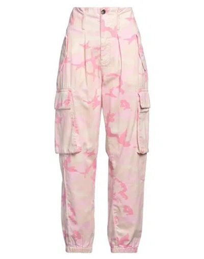 Pinko Woman Pants Pink Size 4 Cotton In Multi