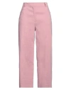 Pinko Woman Pants Pink Size 6 Linen, Viscose, Elastane